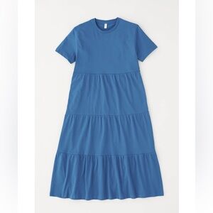 KOTN Tiered Short Sleeve Maxi Dress